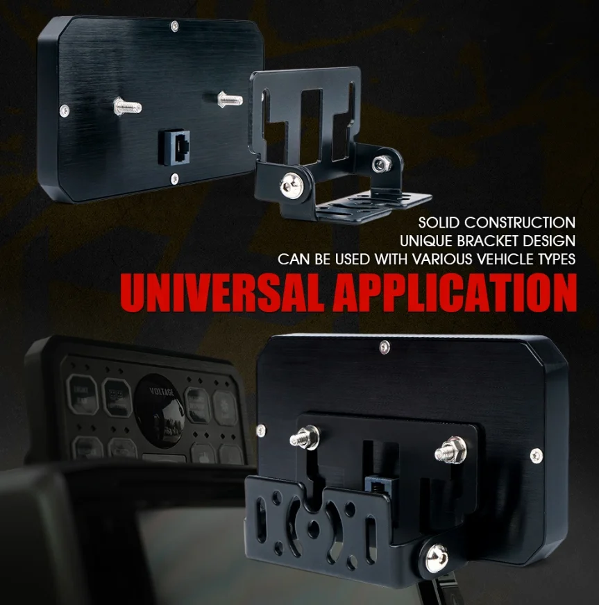 OVOVS other lamp accessories universal 12v toggle 8 sets of marine rocker arm switch panel