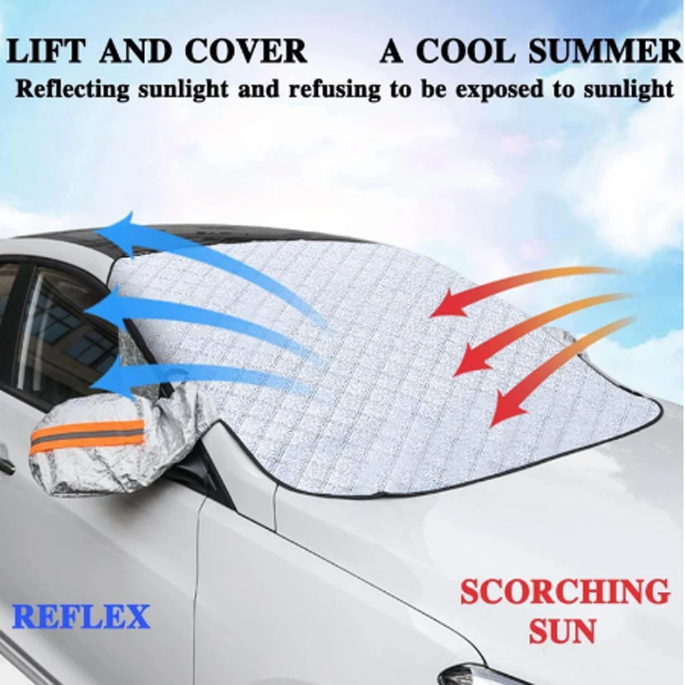 

Sunshade Cover Car Windshield Snow Sun Shade Waterproof Protector Cover Car Front Windscreen Cover