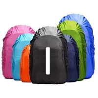 Reflective Waterproof Backpack Rain Cover Outdoor Night Cycling Safety Light Raincover Bag Hiking Mountaineering Backpack Cover