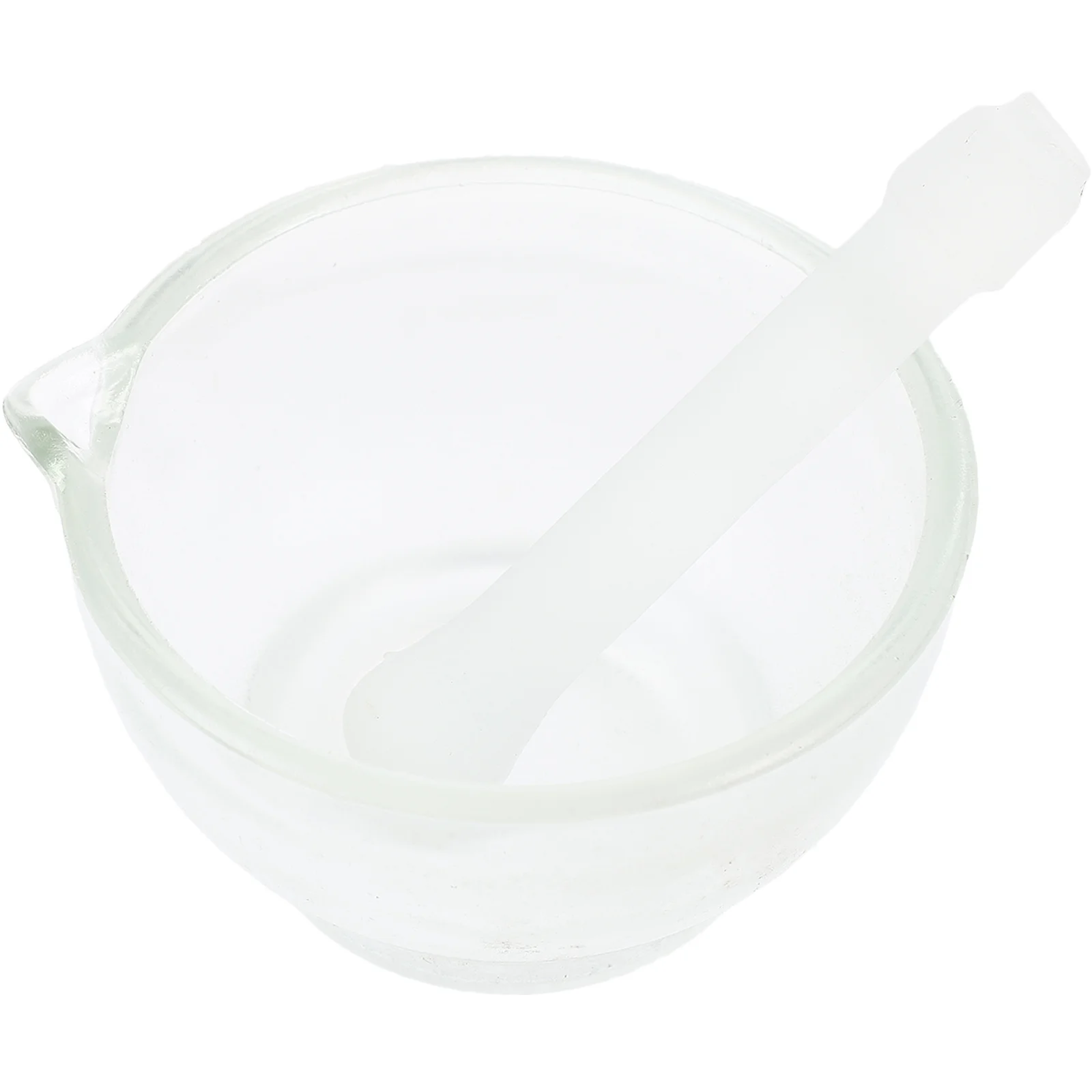 

90mm Glass Mortar and Pestle Set for Crushing Grinding Spices Herbs Modern Kitchen Tool Easy to Clean Home Use