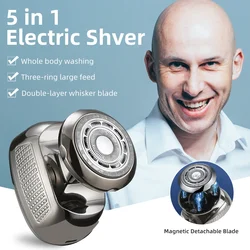 Shaver for Men Electric Shaver Bald Head Shaver 5 in 1 Hair Clipper for Bald Man Beard Trimmer Shaving Machine Bald Head Razor