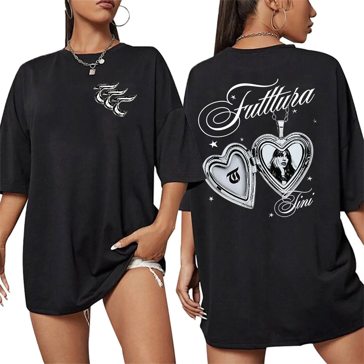 Tini Stoessel Futtura Album 2026 Graphic T Shirts Men Women Clothing Fashion Short Sleeve T-shirt Hip Hop Vintage Cotton TShirt