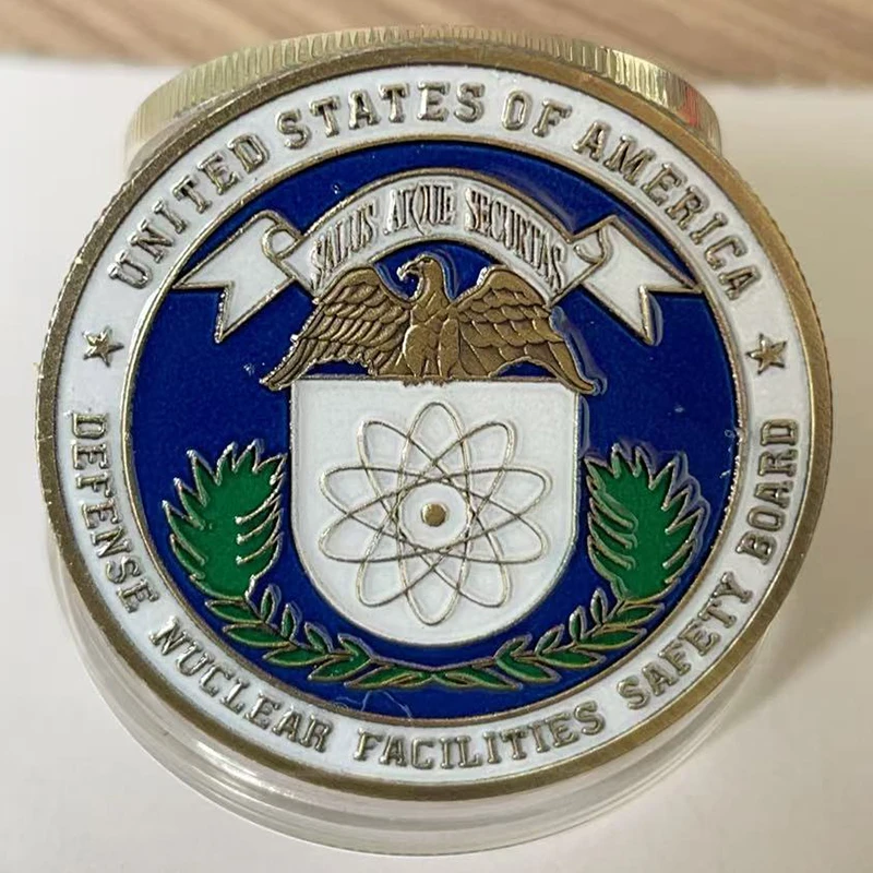 US Defense Nuclear Facilities Safety Board Souvenir Coin Saint Micheal Pattern Challenge Coin Bronze Plated Commemorative Coin