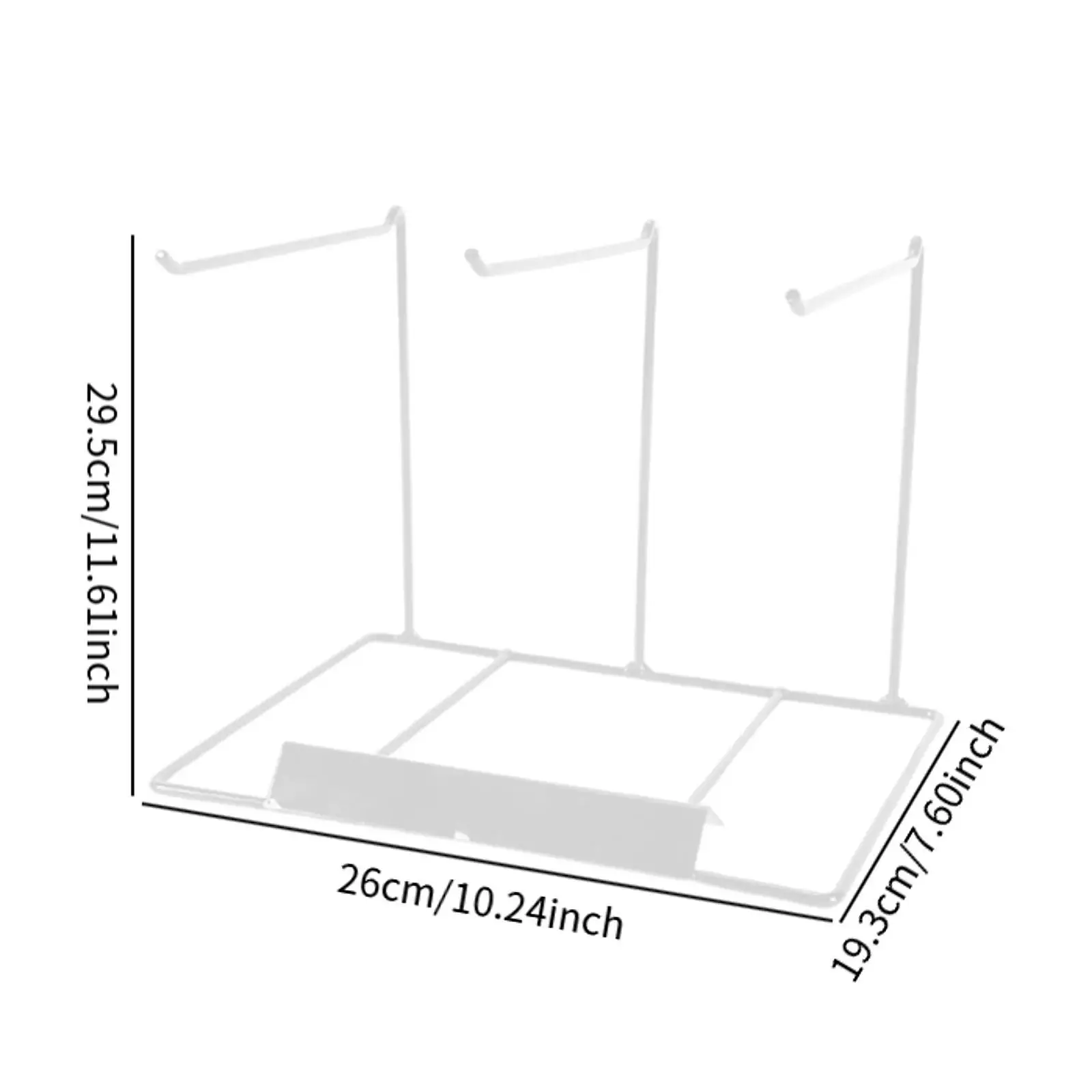 Supporto per organizzatore di gioielli Supporto decorativo per gioielli di moda in metallo da tavolo per bigiotteria con ciondolo, portachiavi, collana, gingillo