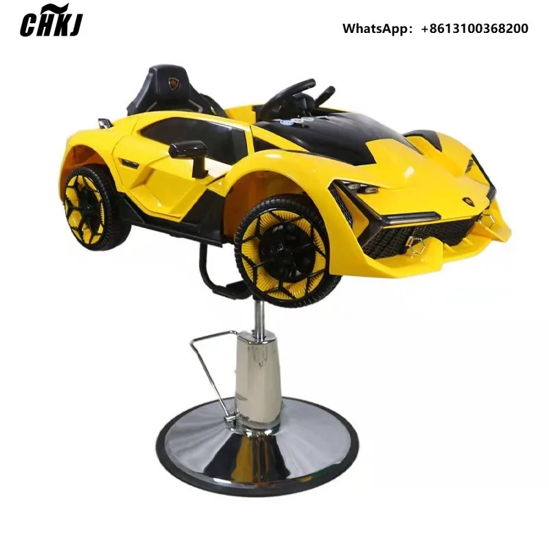 Children's Salon Equipment Kids Riding Big Yellow Bee Car Barber Chair Stroller for Cutting Hair Salon