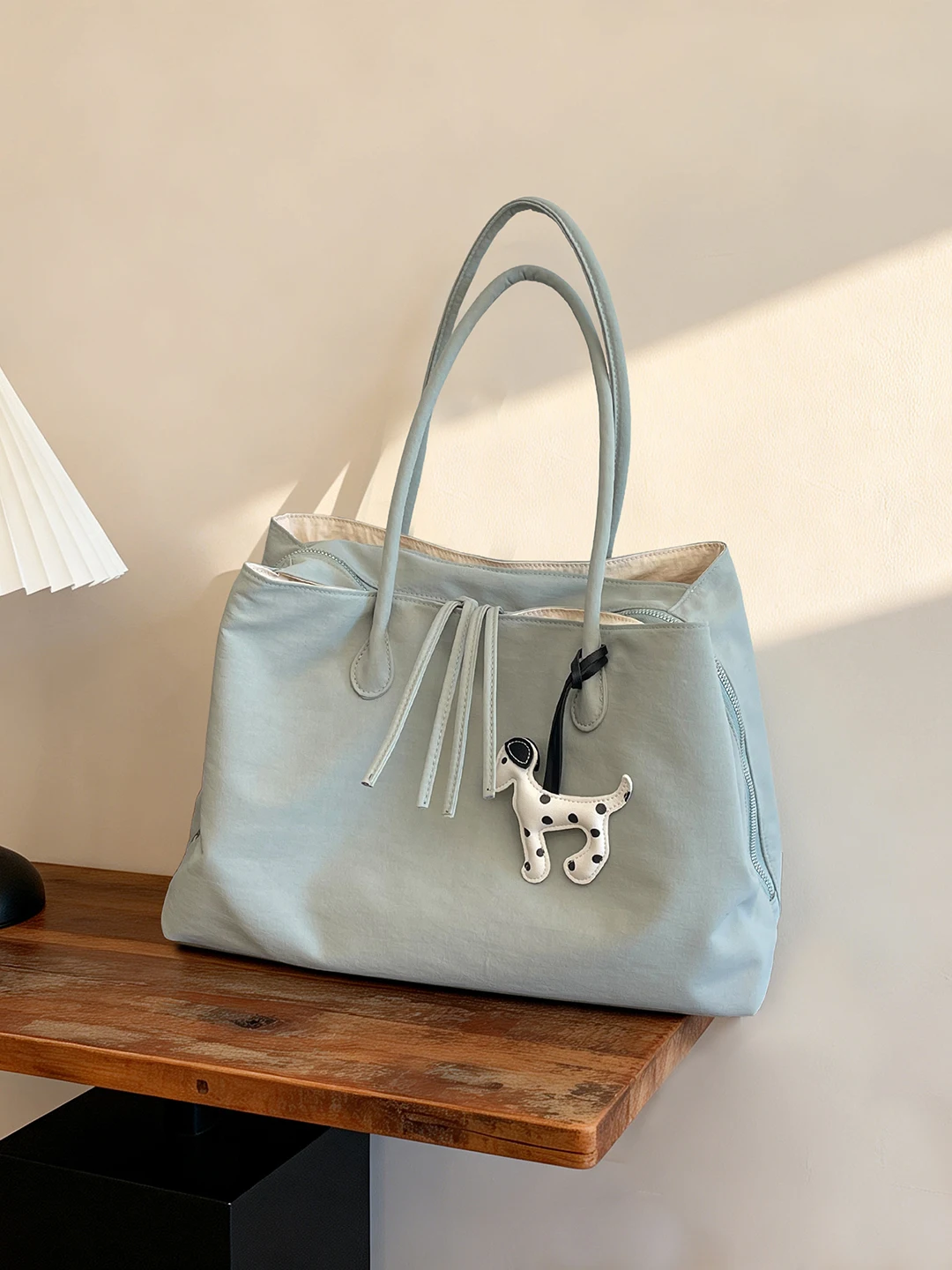 Spring Summer 2026 Large Capacity Commuter Handbag Single Shoulder Tote Bag Minimalist Work Bag Multi-Layer Partition Korean ...