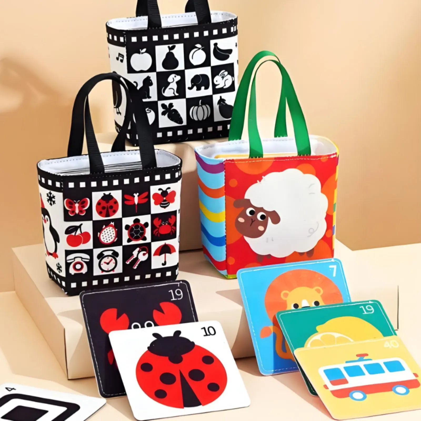 early-education-cloth-cards-0-36-months-visual-stimulation-cards-high-contrast-flashcards-brain-development-easy-to-clean