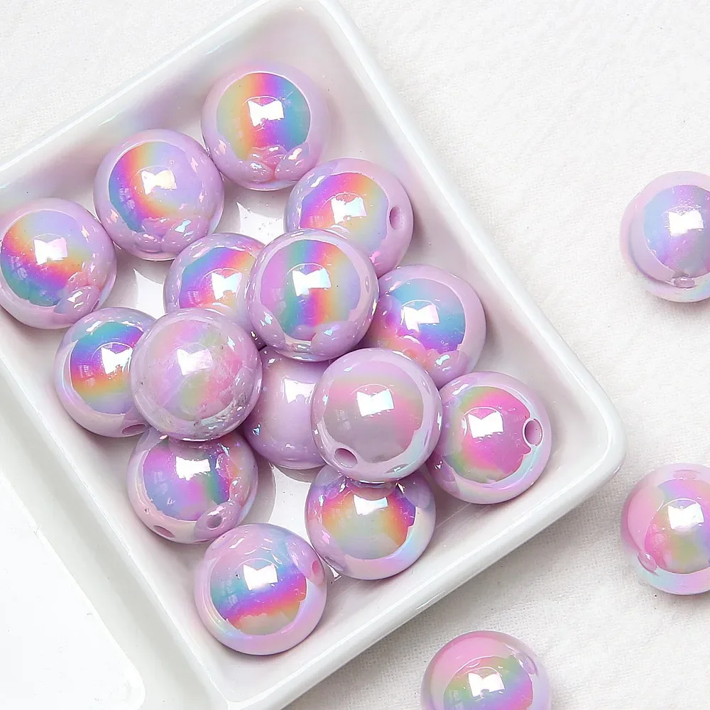 10 шт., разноцветные бусины для браслета