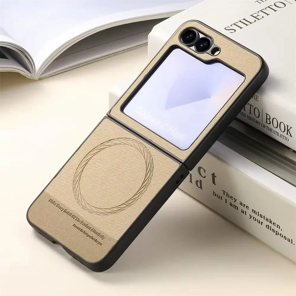 Magnetische Handyhülle für Samsung Galaxy Z Flip 7 6 5 4 3 Flip7 Flip6 Flip5 Flip4 Flip3 5G Hard PC Shell Langlebige Schutzhülle