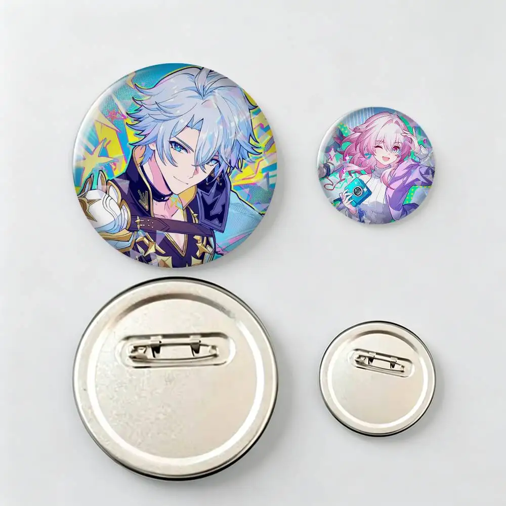 Honkai-i S-Star R-Rail Game Brooch Metal Decorative Brooch Pins for Backpack Clothes Jacket Accessories,Souvenir.