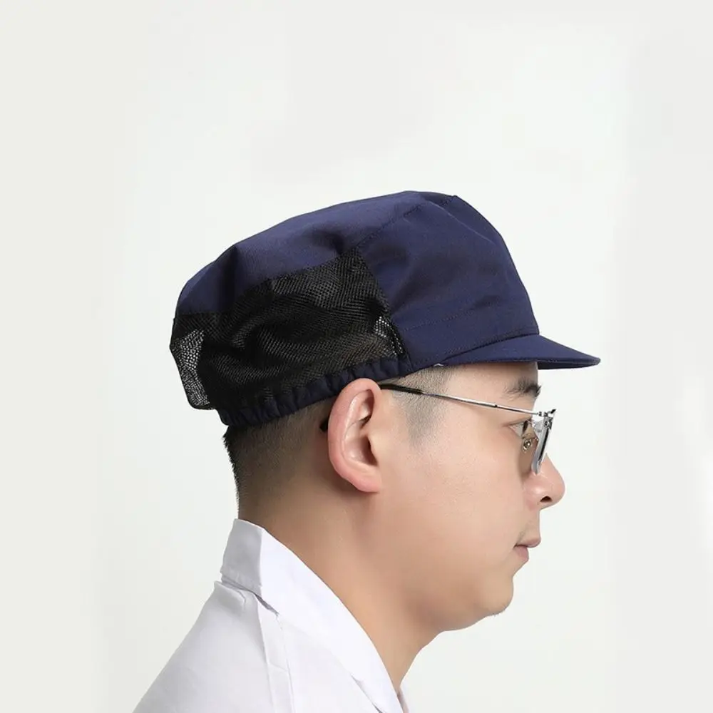 Chic Cloth Work Hat Breathable Mesh Work Wear Cooking Hygienic Cap Smoke-proof Dust Food Service Hair Nets Cap Hotel Restaurants