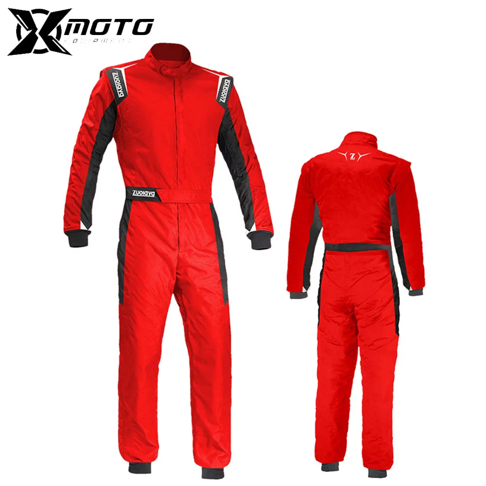 

Waterproof Racing Jacket Composite Fabric Motorcycle Onesie Wear Resistant Racing Onesie Quick Dry Onesies Red Motorcycle Jacket