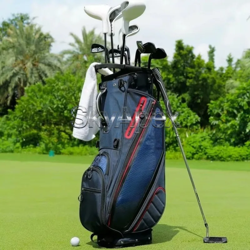 Durable Golf Club Stand Bag Waterproof Outer Support Large Storage Space For Golfers Carry Complete Club Sets On Golf Course Use