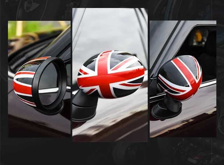 2pcs Door Rear View Mirror Covers Stickers Car-styling For BMW mini COOPER F/R series F54 F55 F56 F57 F60R55 R56 R57 R58