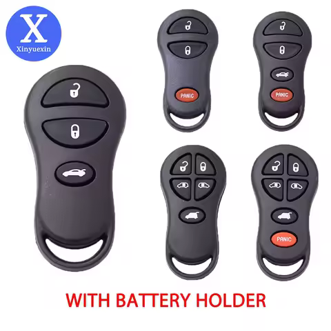 Xinyuexin Remote Car Key Shell Case for Chrysler PT Cruiser Town &amp; Country Dodge Ram 1500 Caravan Jeep Keyless High Quality