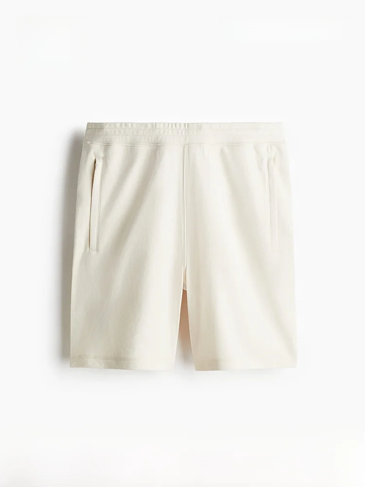 

H&M Men's Coolmax Short Pants Summer New Arrival Straight Leg mid Waist Casual Polyester Cotton Blend Comfortable Fit
