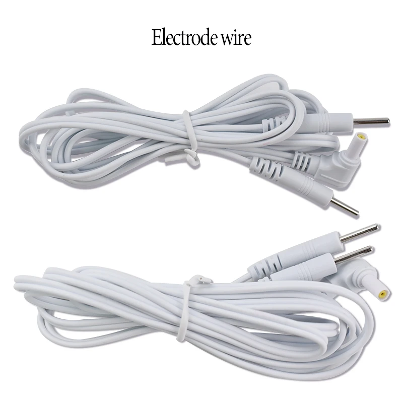 1 Pair Electrode Massage Electrode wire Physiotherapy Tens Acupuncture with Cable Machine Electrode for Tens Mechines