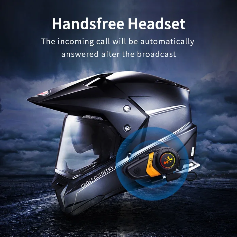 Motorcycle Earphones Helmet Headset Bluetooth 5.0 Headphones Wireless Motor Headset Bike Earphone Handsfree Stereo Earbud