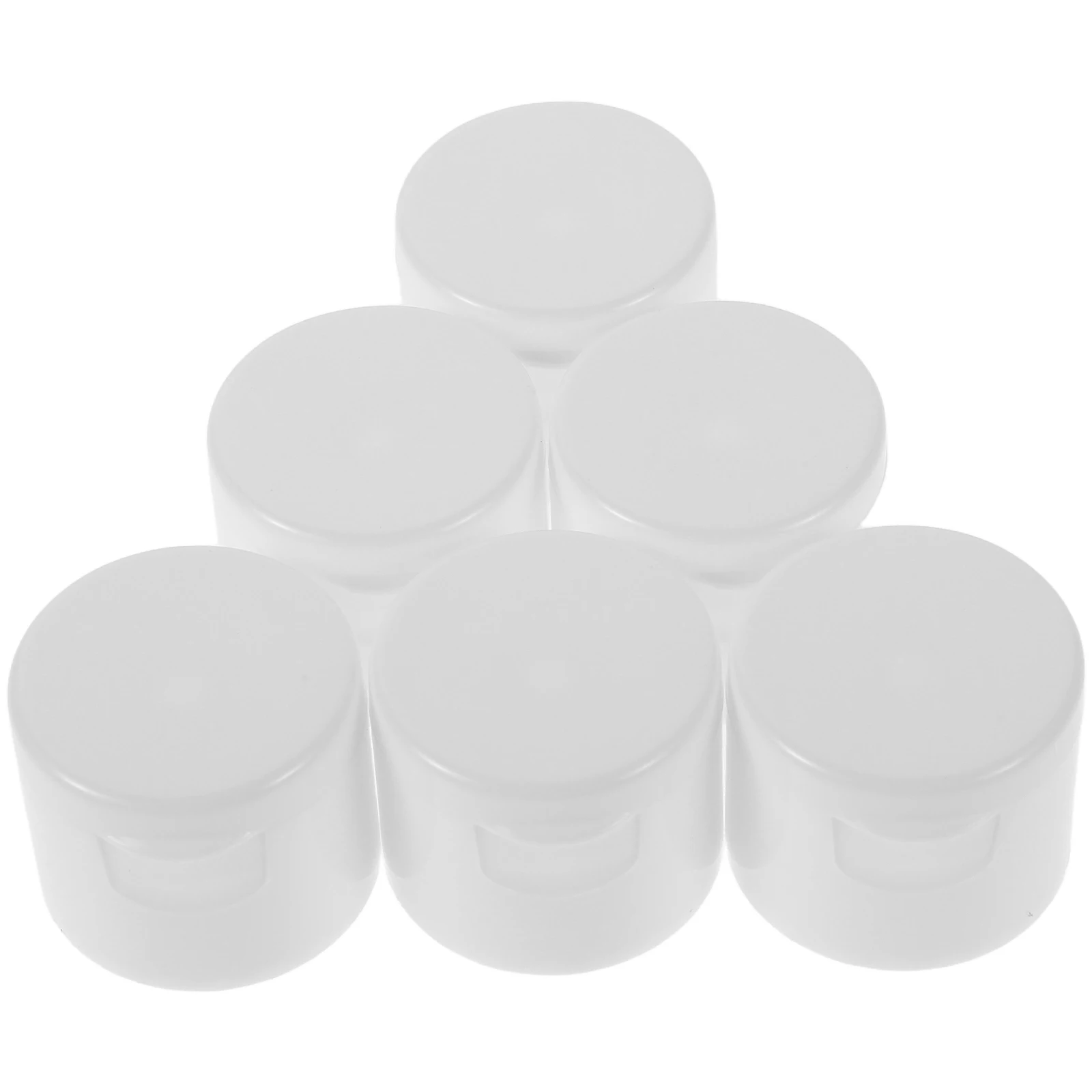 

50pcs White Flip Top for Toothpaste H Cream Lotion Dispensing Travel Size Skincare Packaging Plastic