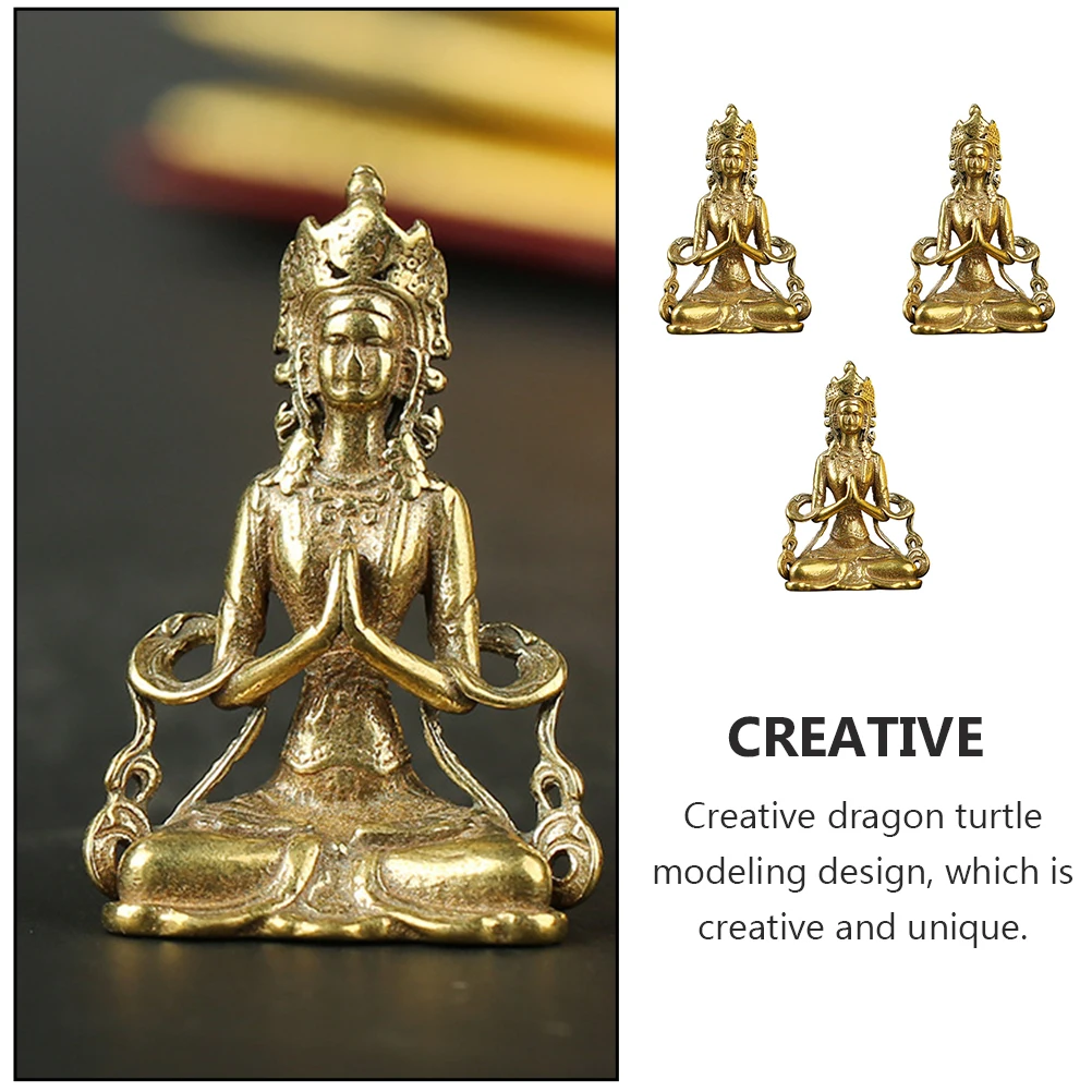 

Yin Bodhisattva Decorative Pendant Decorations Buddhas Copper Ornament