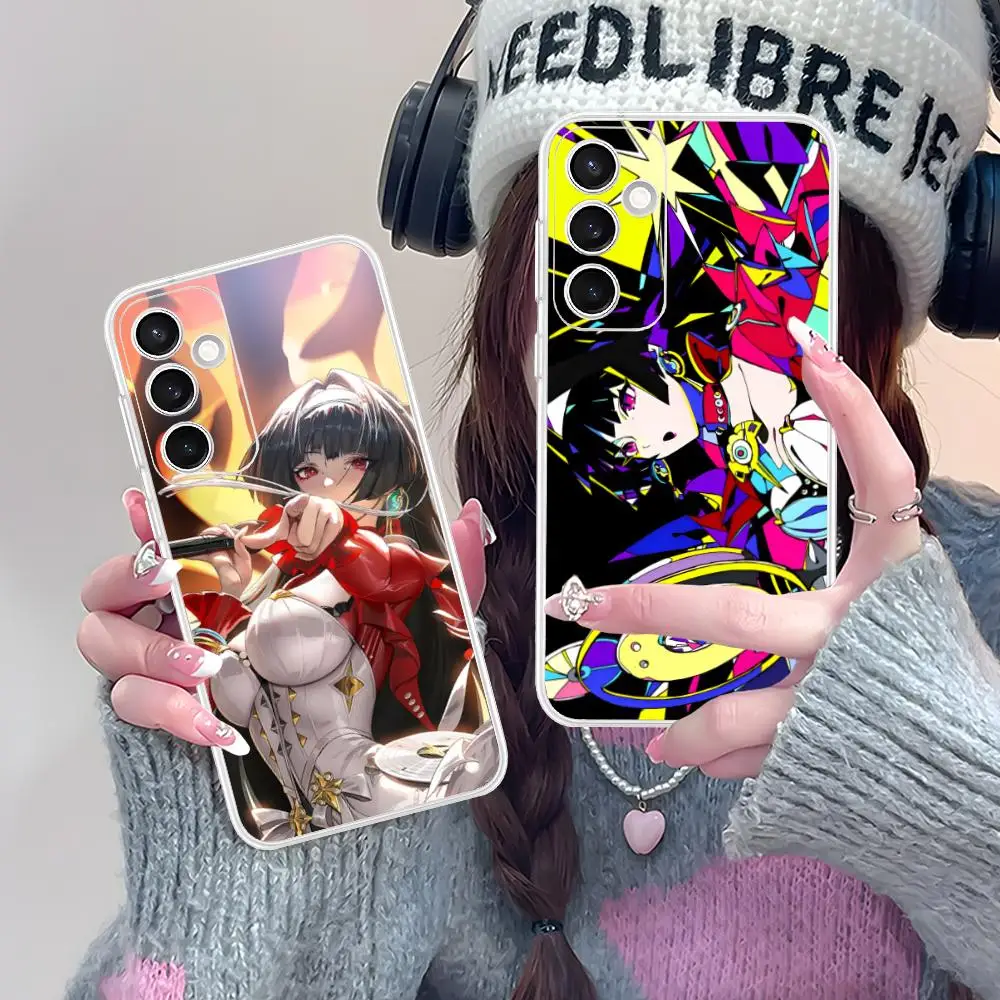 เคสโทรศัพท์ Zenless Zone Zero Astra Yao สำหรับ Samsung Galaxy S25 S24 S23 S22 S21Plus FE Ultra ใส สีสันสดใส ป้องกันอย่างดี สวยงาม