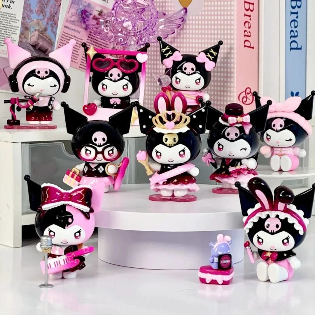 

Новая виниловая слепая коробка Kuromi Sparkling Idol, милая модная игрушка с героями мультфильмов, аниме, периферийная фигурка, украшение для рабочего стола, загадочный подарок