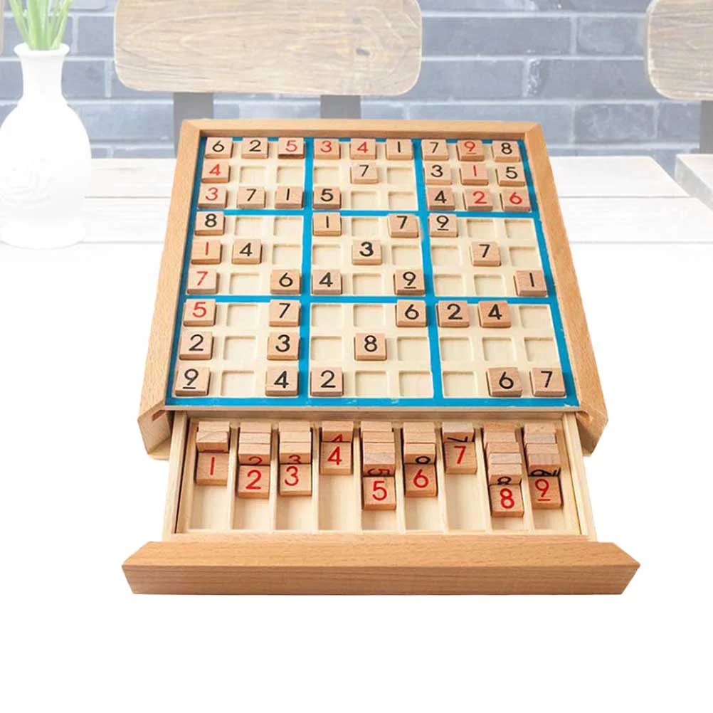 

Board Game Playing Kids Numbers Checkerboard Puzzles Logical Reasoning Training Wooden