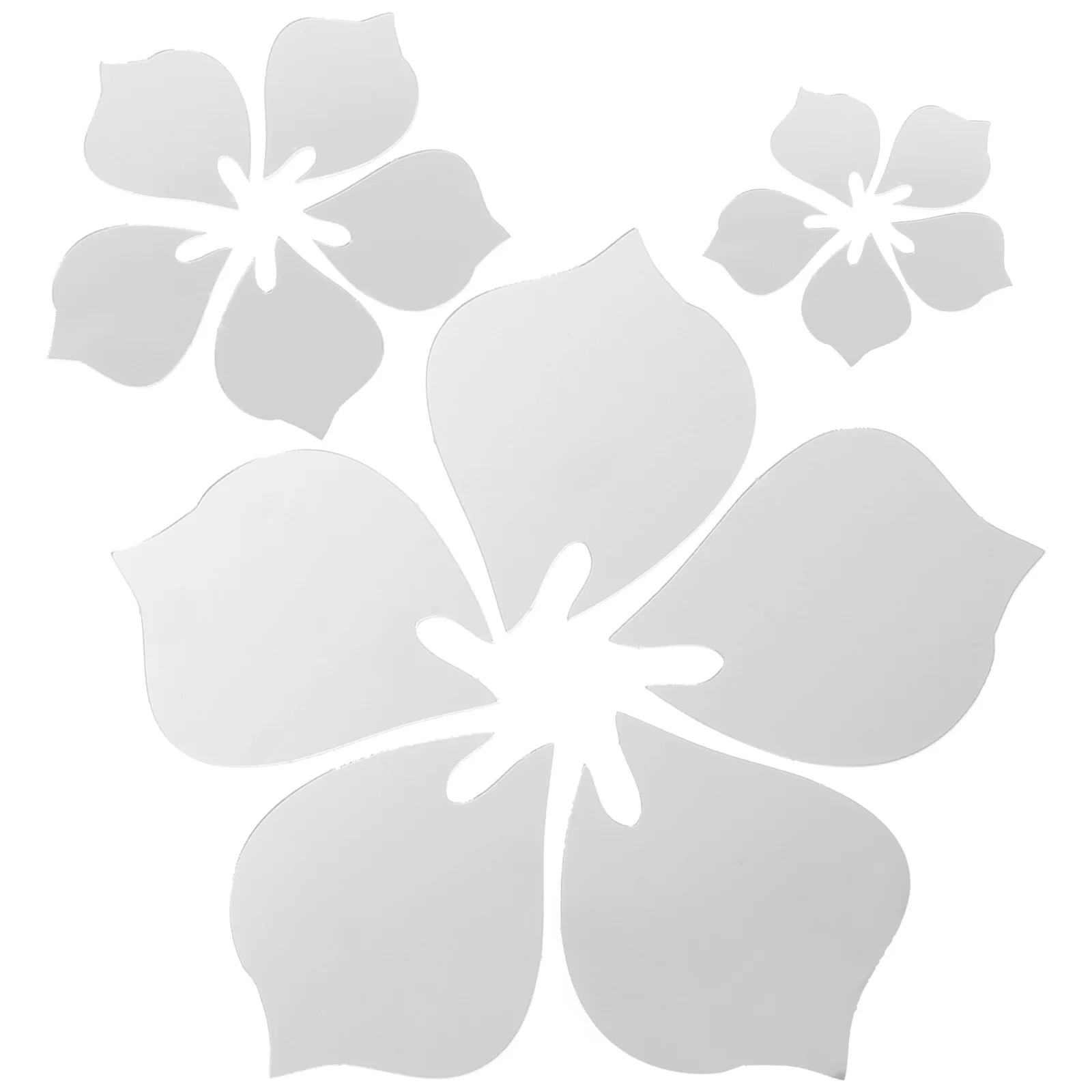 الملونة 3D الجدار صائق مرآة زهرة ديكور الشارات غرفة المعيشة الاكريليك الديكور #2