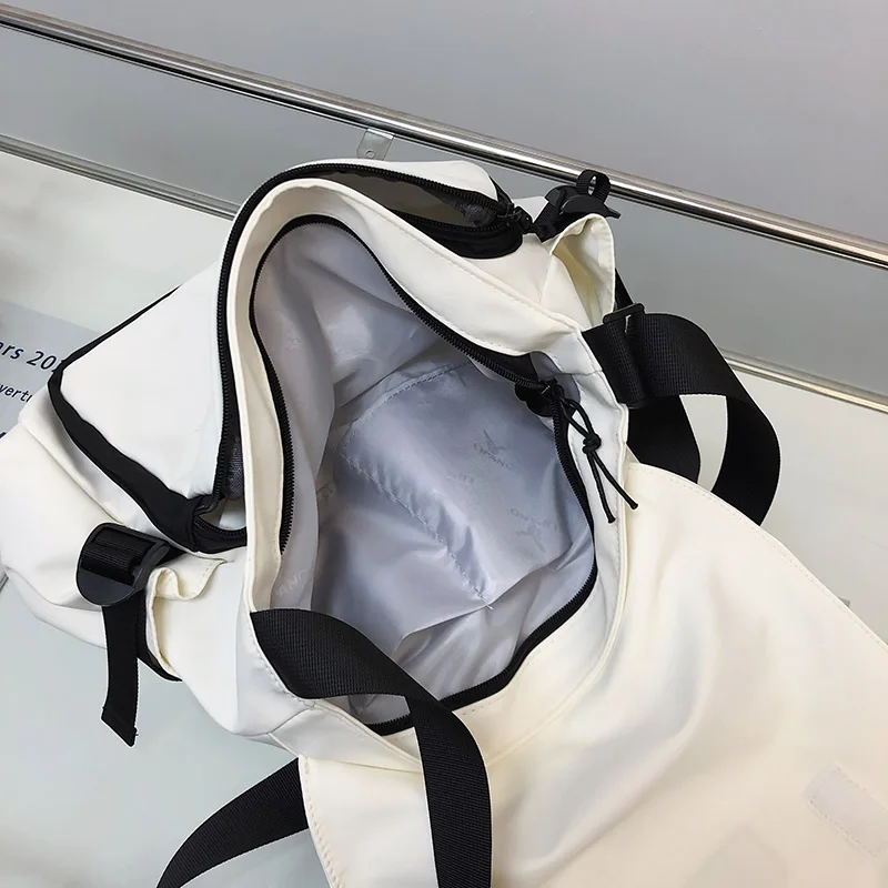 Bolso de hombro de nailon impermeable para mujer, morral escolar de gran capacidad, a la moda, para estudiantes universitarios