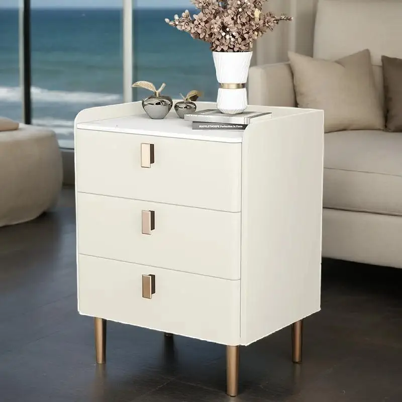 Side Table Bedside Cabinet Night Chest of Drawers Modern Furniture Comfortable Stand Bed Small Bedroom Storage Nightstand Tables