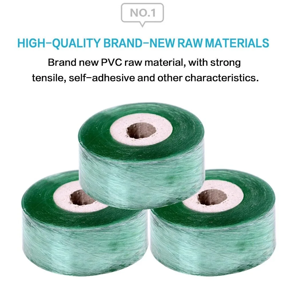 Grafting Tape for Garden Plants 1CM 3CM 5CM Wide by 200M Long Grafting Film PVC Moisture Barrier for Fruit Trees