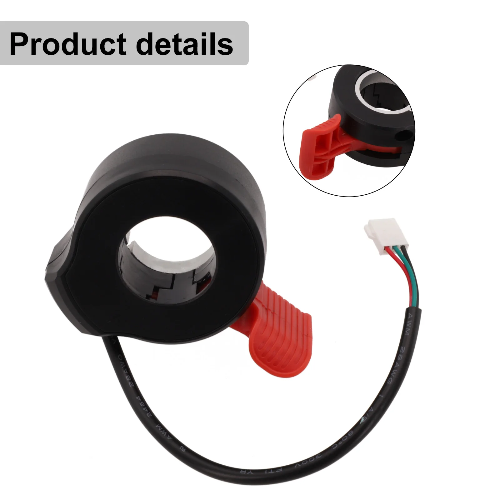 אצבע חם מצערת אופניים חשמלי, 130x שליטה במהירות קטנועים אופניים מאיץ