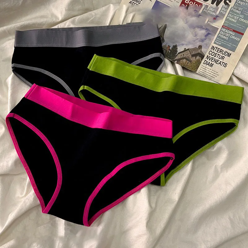 5 Pcs/Lot Breathable Cotton Adolescent Girls Panties Solid Design Comfortable Briefs Youthful Underwear for Puberty Girls