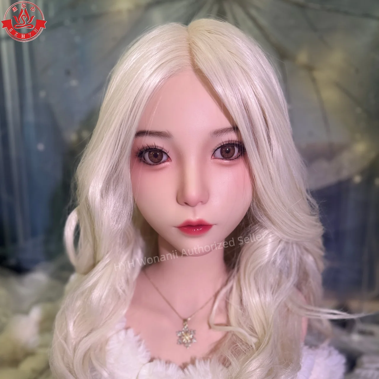 

Wonanii Food Grade Silicone Big Head HYH-SHB-KX-0008, M16 Interface Open Mouth Teeth Tongue, Makeup Practice, Hairstyle Design