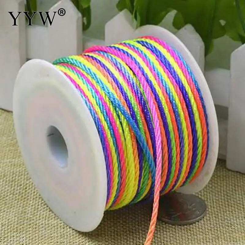 45/25meters Per Spool 1mm 2mm 3mm Cord For Hand Made Decoration Jewelry Bracelet Necklace Rope Polyester Cord String Sew Thread