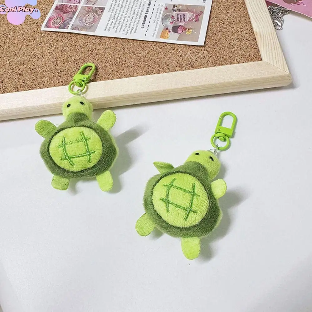 

Funny Cartoon Turtle Plush Keychain Soft Plush Stuffed Bag Name Tag Toys Turtle Brooch Backpack Decor