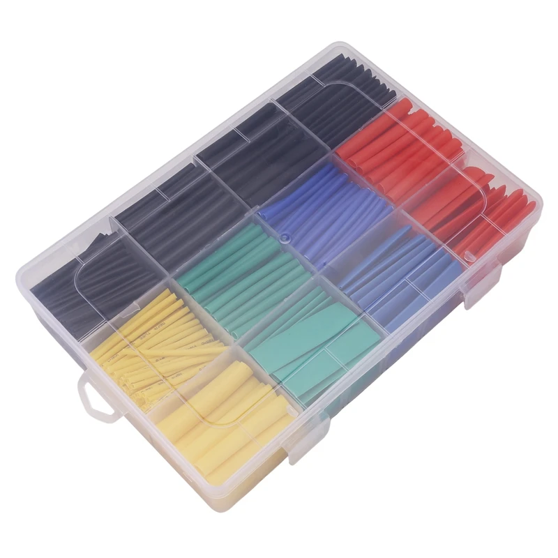 530Pcs Heat Shrink Tube Kit Assorted Polyolefin Insulation Sleeving Tubing Set For RC Drone