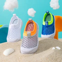 Tenis scarpe Casual per bambini nuova maglia estiva sandali sportivi traspiranti scarpe elastiche leggere per bambini scarpe da ginnastica con suola morbida per studenti