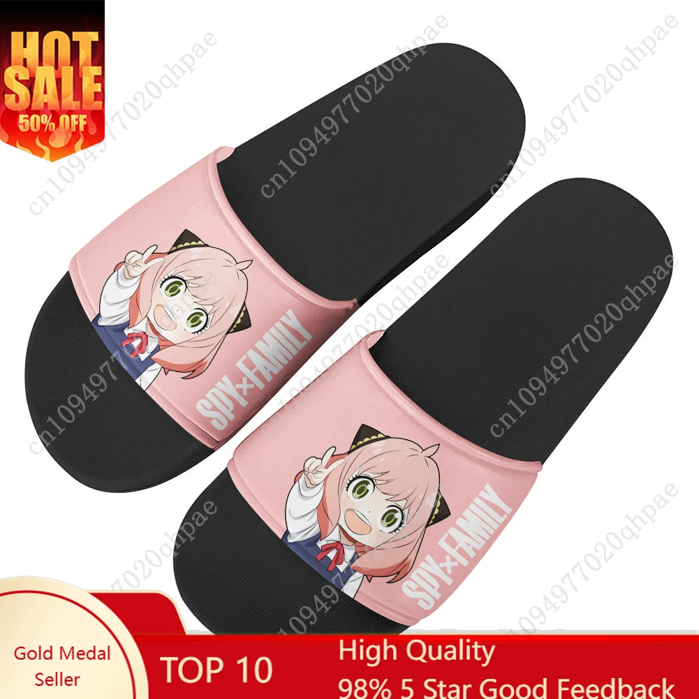 

SPY×FAMILY Sandals Home Slippers Water Shoes Men Women Teenagers Sandal Bathroom Beach Pool Custom Made Summer Slipper