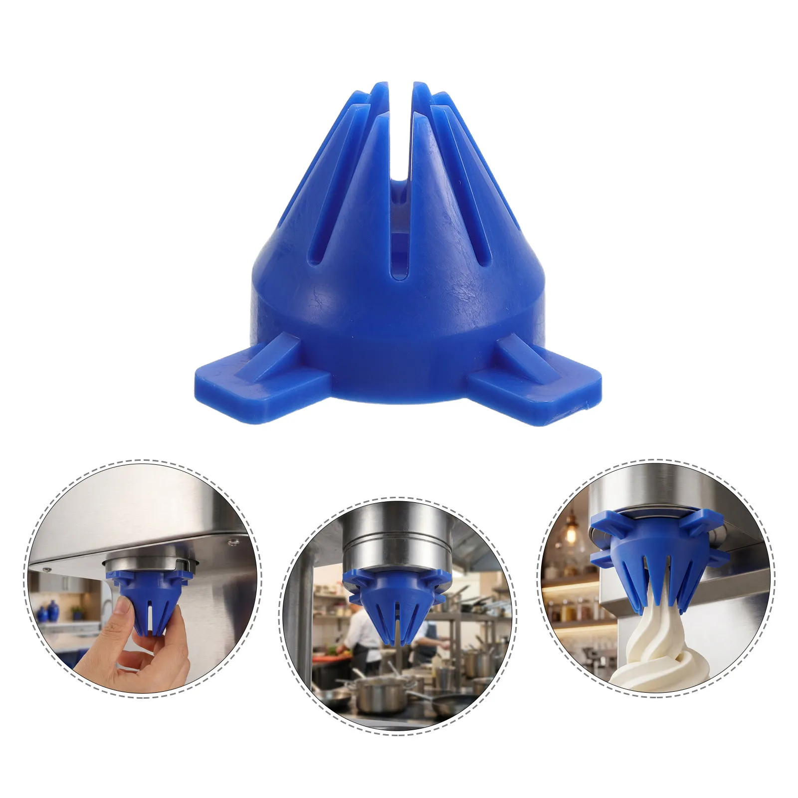 Ice Cream Machine Shaping Nozzle Dispenser Decorating Tip Replacement Flower Modeling Cap For Soft Serve Makers