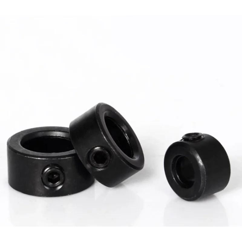 Depth Stop Collar Drill Bit Ring Inner hole 3-16mm OD 10- 24mm Height 8mm 45 # Carbon Steel Black Positioner Collars Locator