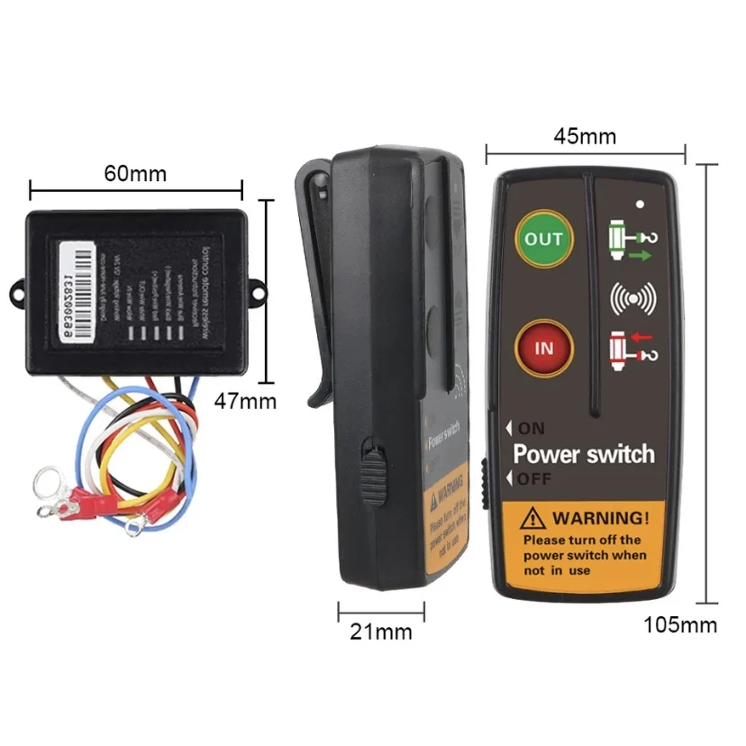 12V 24V kabestan elektryczny przełącznik sterowanie bezprzewodowy akcesoria do zdalnego sterowania do Jeep Off Road 4x4 ATV przyczepa łódź