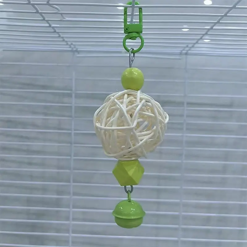 Parrot bird cage accessories decorative parrot swing stuffy toy black phoenix peony tiger skin bird swing gnawing