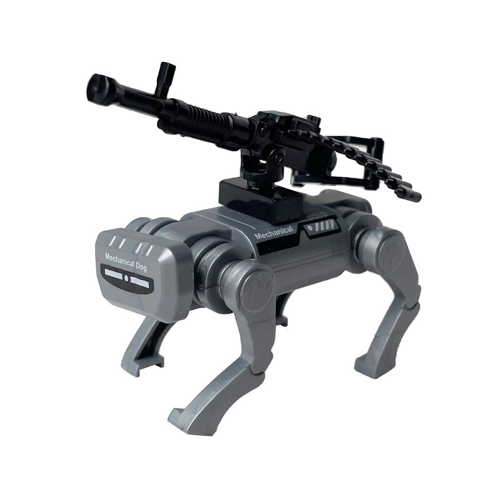 Moderne militaire WW2 MOC armée UAV Machine chien arme accessoires soldats figurines blocs de construction briques ensemble pour enfants cadeau
