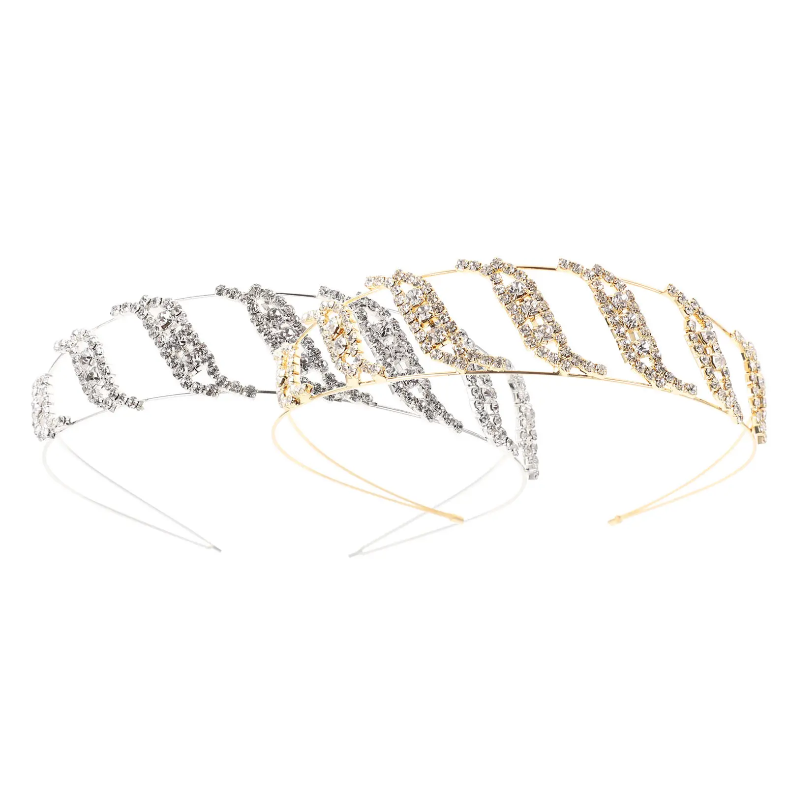 

2 шт. Детские повязки на голову с кристаллами и стразами, прочные, для свадьбы, вечеринки, дня рождения, праздника, повседневного использования