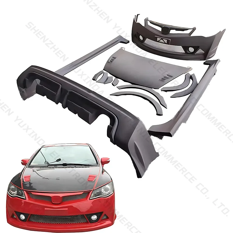 

Wholesale Surround Body Kit for Honda Civic 2006-2011 Upgrade to mugen FD2 TR RR Model Front and rear bumpers