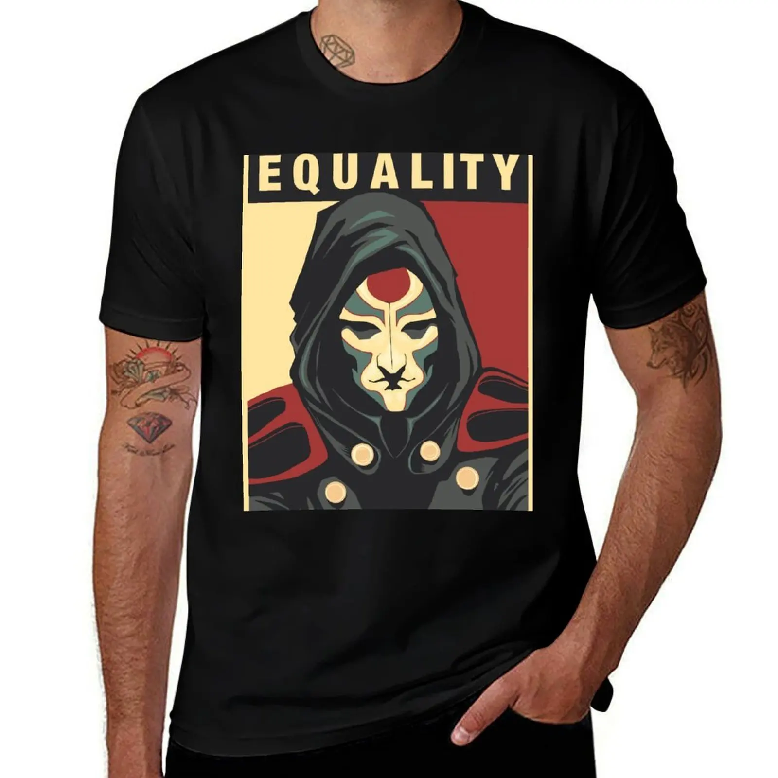 Amon Equality Poster T-Shirt Casual All Match Tee Shirt for Men T-Shirt