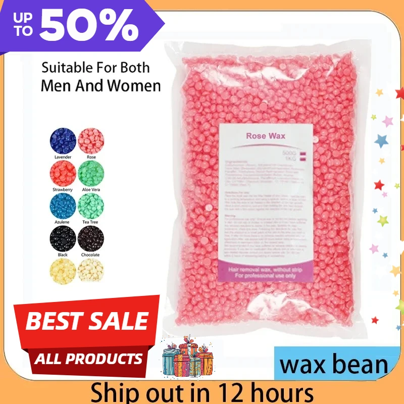 2026 Hot Film Painless Waxing Beads Depilatory Hard Wax Beans Heating Wax Machine Bikini Face Body Hair Removal 500g/1000g