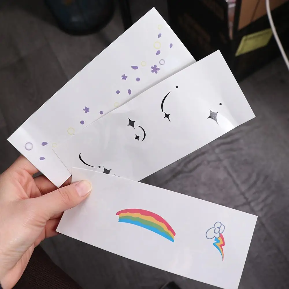 No Irritation Face Tattoo Stickers Disposable Waterproof Blush Face Patch Environmentally Sweatproof Decorative Stickers Girl