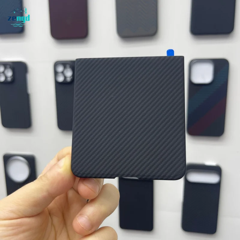 For Samsung Galaxy Z Flip 7 Military-Grade Kevlar Aramid Fiber Magnetic Foldable Case - Shockproof Rugged Flip Cover Defense